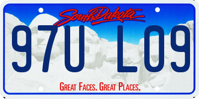 SD license plate 97UL09