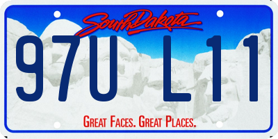 SD license plate 97UL11