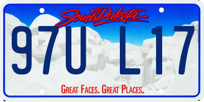 SD license plate 97UL17