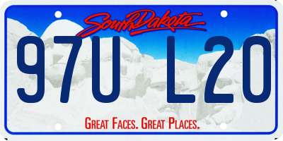 SD license plate 97UL20
