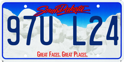 SD license plate 97UL24