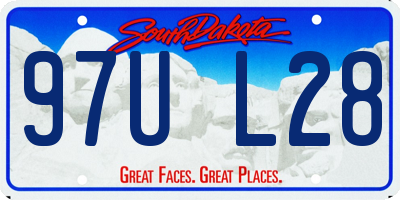 SD license plate 97UL28