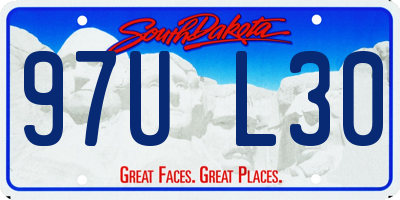 SD license plate 97UL30