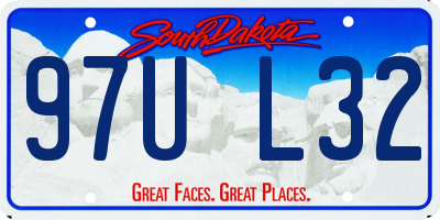 SD license plate 97UL32