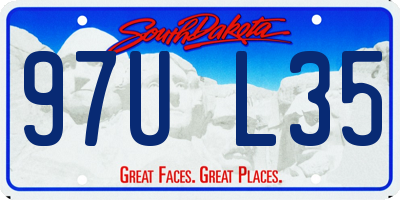 SD license plate 97UL35