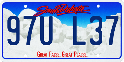 SD license plate 97UL37