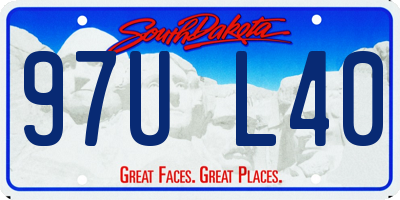 SD license plate 97UL40