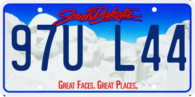 SD license plate 97UL44