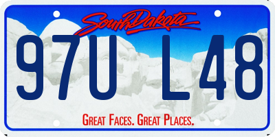 SD license plate 97UL48