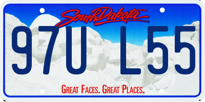SD license plate 97UL55