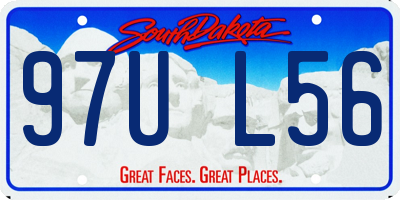 SD license plate 97UL56
