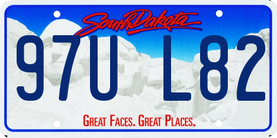 SD license plate 97UL82
