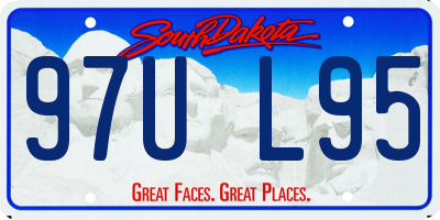 SD license plate 97UL95