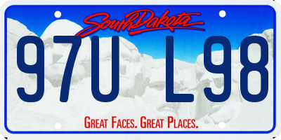 SD license plate 97UL98