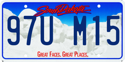 SD license plate 97UM15