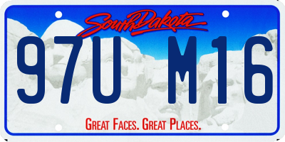 SD license plate 97UM16