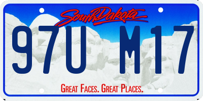 SD license plate 97UM17