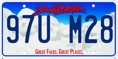 SD license plate 97UM28