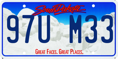 SD license plate 97UM33