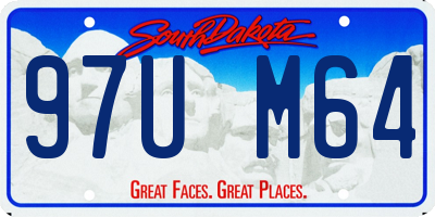 SD license plate 97UM64