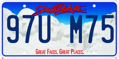 SD license plate 97UM75