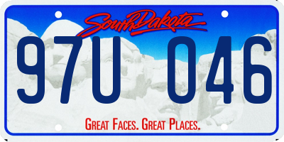 SD license plate 97UO46
