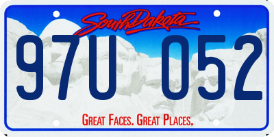 SD license plate 97UO52