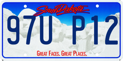 SD license plate 97UP12