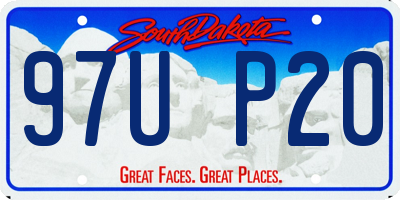 SD license plate 97UP20