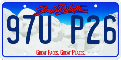 SD license plate 97UP26