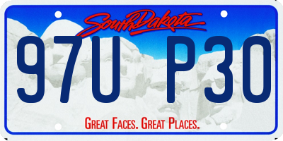 SD license plate 97UP30