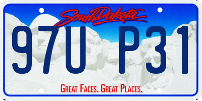 SD license plate 97UP31