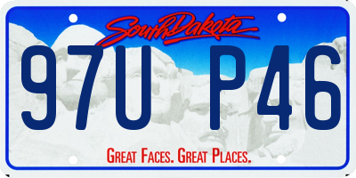 SD license plate 97UP46