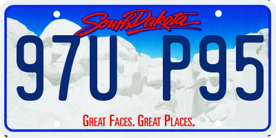 SD license plate 97UP95