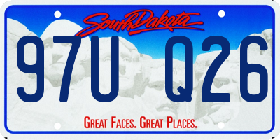 SD license plate 97UQ26