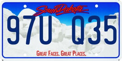 SD license plate 97UQ35