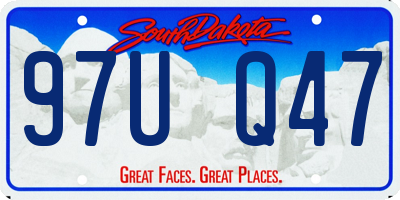 SD license plate 97UQ47