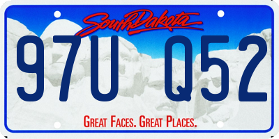 SD license plate 97UQ52