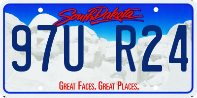 SD license plate 97UR24