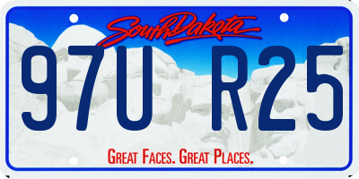 SD license plate 97UR25