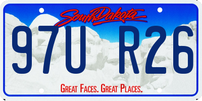 SD license plate 97UR26