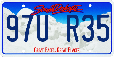 SD license plate 97UR35