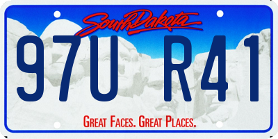 SD license plate 97UR41
