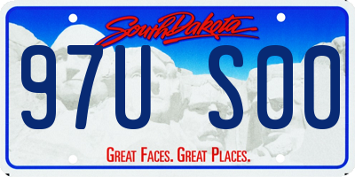 SD license plate 97US00
