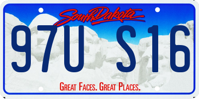 SD license plate 97US16