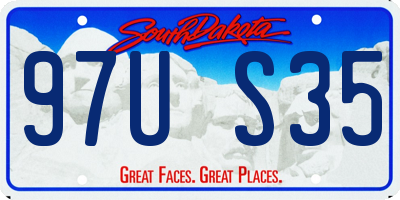 SD license plate 97US35