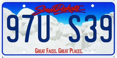 SD license plate 97US39