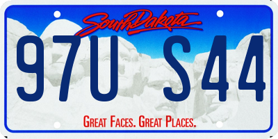SD license plate 97US44