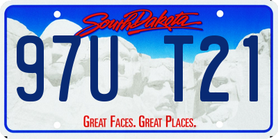 SD license plate 97UT21