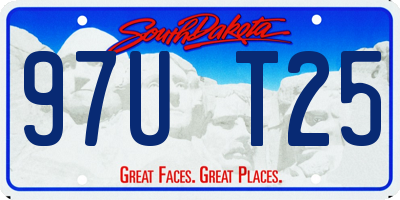 SD license plate 97UT25